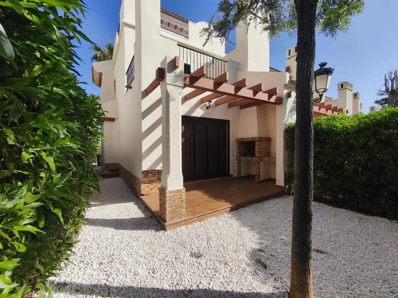 Bungalow Adosado Con Jardín, Solárium Y Piscina En Algorfa