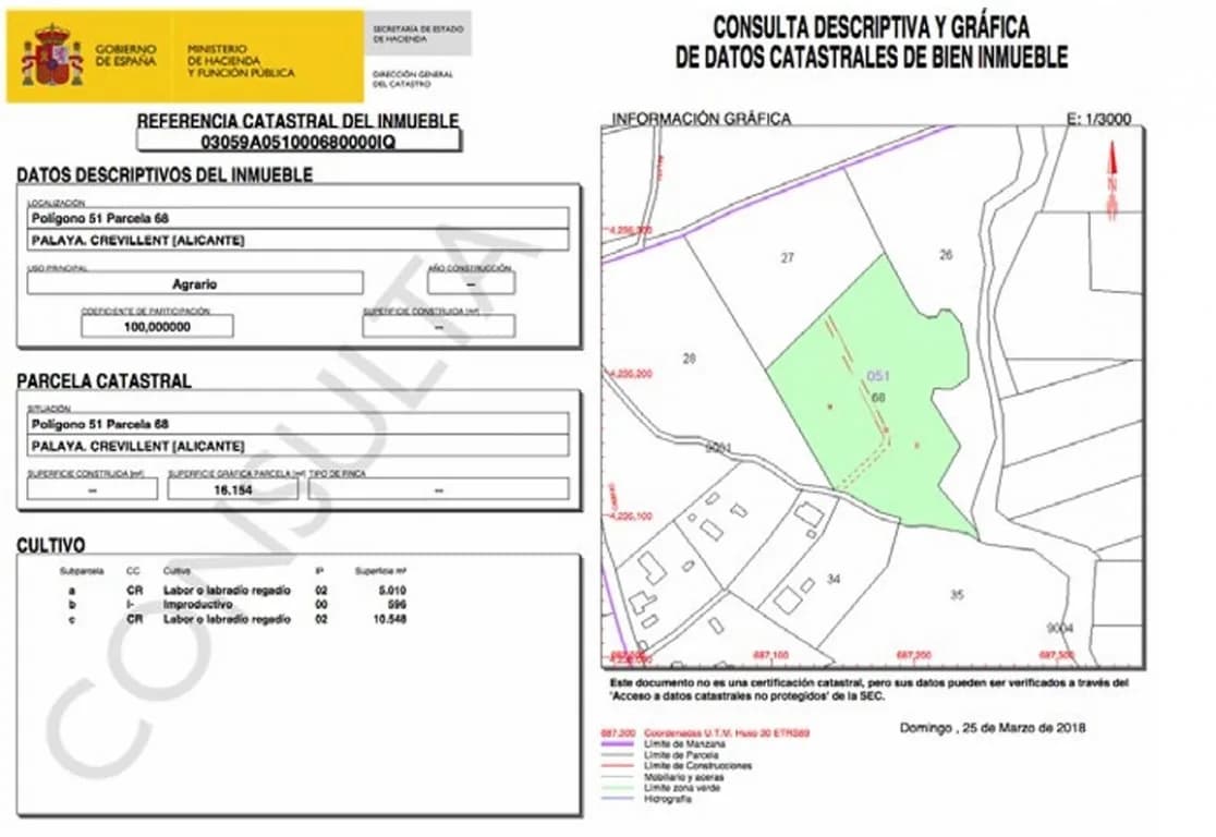Plot en venta en Crevillente, Alicante - Image 2
